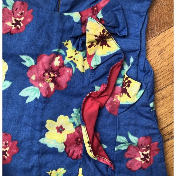 Beebay 12-18M Blue Floral Dress - Picture 5 of 6